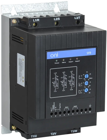 Устройство плавного пуска SFB 3Ф 380В 22кВт 45A Uупр 110-220В Modbus ONI SFB-33-22-A-10