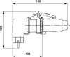 Коробка ответвительная алюминиевая IP66 128х103х55мм окрашенная