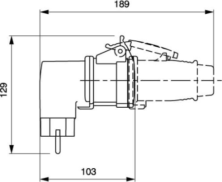 Коробка ответвительная алюминиевая IP66 128х103х55мм окрашенная