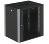 Шкаф телекоммуникационный настенный 19' 6U дверь стекло IP20. 600х450х315mm(ШхГхВ) цвет черный(RAL 9004/RAL7000) SYSMATRIX WP 6406.910
