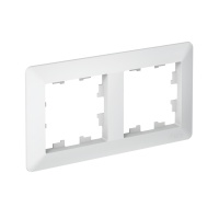 ATLASDESIGN AIR 2-постовая РАМКА, ЛОТОС/дымчатый белый Systeme Electric ATN221302