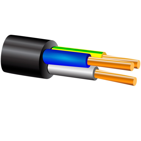 Кабель силовой ВВГнг(А) 3х2.5ок (N, PE) - 0.66 ТРТС КАБЕЛЬМАШ 501155