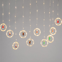 Гирлянда Занавес Волшебство, 2.7*0.5 м, 120 LED, теплый свет, IP20 ENING-MG ЭРА Б0060414