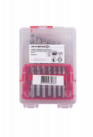 Набор сверел по металлу из быстрорежущей стали HSS-G 19 шт Интерскол 18101.019