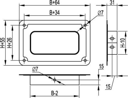 Розетка скрытой установки IP44 32А 2P+E 230В с механической блокировкой и верхним расположением разъема DKC DIS4003283