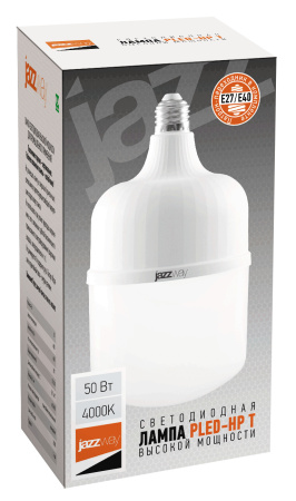 Лампа светодиодная LED 50w T-120 E40 белый 4400Лм JazzWay 5003842A