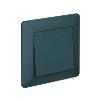 ATLASDESIGN AIR 1-постовая РАМКА, ИЗУМРУД/дымчатый черный Systeme Electric ATN220801