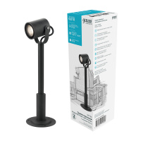 Светильник садово-парковый столб НТУ 1хGU10 AC 220В Черный IP54 90х90х475мм Алюминий ландшафтный Sonata Gauss GAUSS GD154