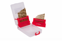 Набор сверел по металлу из быстрорежущей стали HSS-TiN 19 шт Интерскол 18301.019