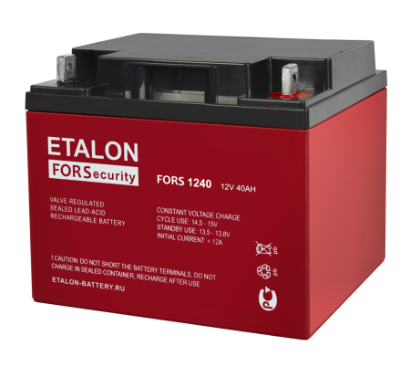 Аккумулятор FORS 12В 40Ач ETALON BATTERY FORS 1240 200-12/40S