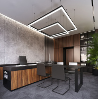 Светильник светодиодный ДПО-18вт 4000К 1800Лм линейный рассеиватель матовый в алюминиевом корпусе черный FERON AL4020 48215