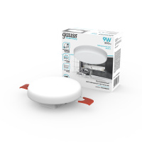 Светильник светодиодный ДВО 9 Вт 800 лм 4000К AC 220В IP20 круг D85х29мм монт d75мм Алюминий безрамочный Elementary Gauss GAUSS 9034460209