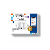 Контроллер ZONT H-1V.02 отопительный GSM / Wi-Fi на стену и DIN-рейку Zont ML00005454