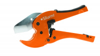 Ножницы для резки труб ПВХ 42мм обрезиненная рукоять 2 режима кромки инструментальная сталь Sturm 5350102