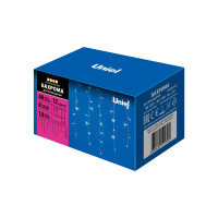 Бахрома светодиодная с контроллером 1.8 м 48 светодиодов Теплый белый свет Провод прозрачный ULD-B1805-048/DTA WARM WHITE IP20 Uniel UL-00005274