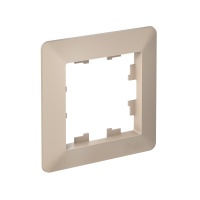 ATLASDESIGN AIR 1-постовая РАМКА, ПЕСОЧНЫЙ/дымчатый белый Systeme Electric ATN221201