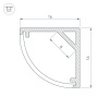 Профиль SL-KANT-H16-2000 ANOD (ARL, Алюминий) Arlight 023723