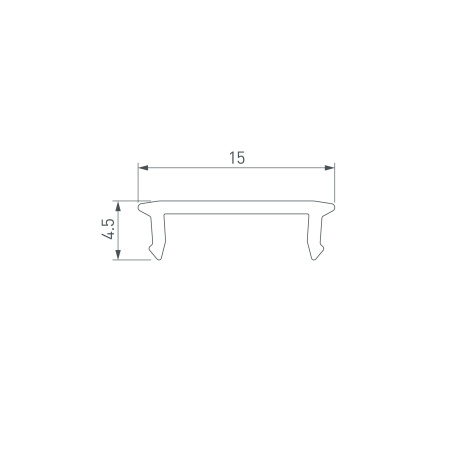 Экран SL-W15-S-2000 OPAL (пластик) Arlight 037238