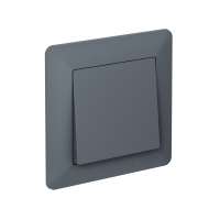 ATLASDESIGN AIR 1-постовая РАМКА, ГРИФЕЛЬ/дымчатый черный Systeme Electric ATN220701