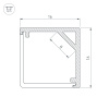 Профиль SL-KANT-H16-2000 ANOD (ARL, Алюминий) Arlight 023723