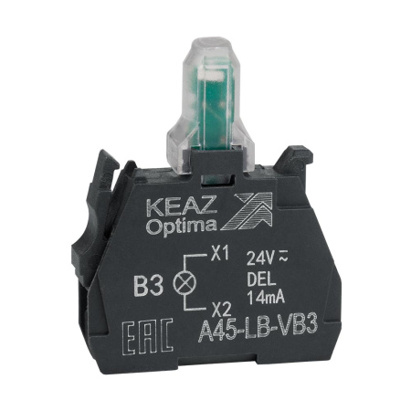 Световой блок OptiSignal D22 A45-LB-VB3 зеленый 24VACDC ZBVB3 КЭАЗ 332206