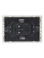 FORTE&PIANO Розетка 2-местная с заземлением без защитных шторок безвинтовое крепление 16А FP224 белый IEK FP-R21-16-1-K01