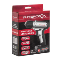 ДА-12ЭР 20 СМАРТ-Д акк. дрель-шуруп ((Li-ion, 1.5 Ач) Интерскол 883.0.1.00