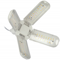 Фитолампа для растений светодиодная FITO-36W-Rа90-E27-FOLD 4-х лепестковая полного спектра 36 Вт Е27 ЭРА Б0061430