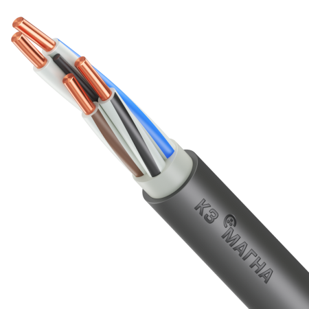 Кабель силовой ВВГ нг (А) LS 4х16-ок-06ТРТС однопроволочный МАГНА УТ000027050