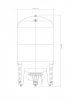Гидроаккумулятор вертикальный В 50, металлический фланец