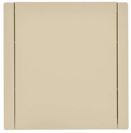 FORTE&PIANO Розетка 1-местная с заземлением с защитными шторками и крышкой безвинтовое крепление 16А IP44 FP419 ваниль IEK FP-R16-16-1-44-K10