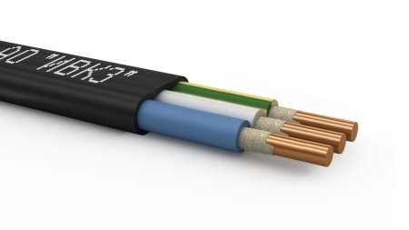 Кабель силовой ВВГнгП(А)-FRLSLTx 3х2,5ок плоский (N,PE)-0,66ТРТС  100м Ивановский кабельный завод 00-00038989