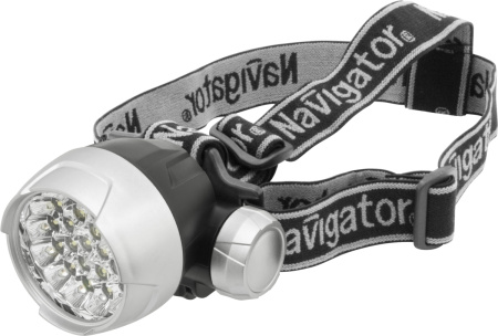 Фонарь светодиодный NPT-H01-3AAA 25LED налобный пластик Navigator Group 94946 18626