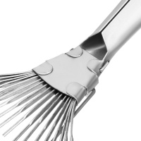 Грабли веерные стальные, 350 мм, 18 круглых зубьев, оцинкованные, без черенка, Россия СИБРТЕХ 61780