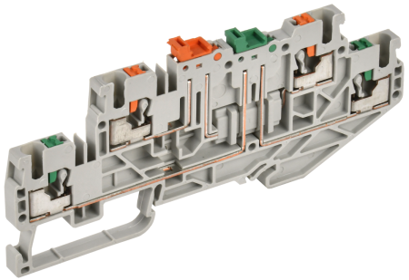 Колодка клеммная CP-ML 2 ур. нож. разм. 2,5мм2 серая IEK YCT23-04-2-K03-002