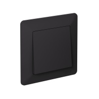 ATLASDESIGN AIR 1-постовая РАМКА, КАРБОН/дымчатый черный Systeme Electric ATN221001