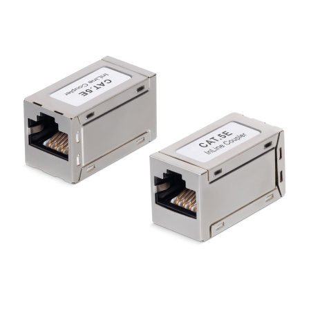 Проходной адаптер RJ45-RJ45 (8p8c) категория 5е экранированный WRline WRLine WR-CA-8p8c-C5E-SH 505224