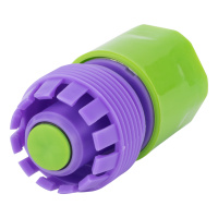 Соединитель пластмассовый быстросъемный для шланга 3/4, аквастоп Matrix 66165