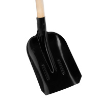 Лопата совковая, 230х280х1400 мм, ребра жесткости, деревянный черенок Matrix 61414