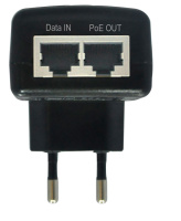 Инжектор PoE 1хRJ45 10/100 Мб/с, 802.3af, до 15.4 Вт, AC 220В, DC 48В OSNOVO 00010660