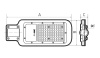 Светильник светодиодный уличный ДКУ-100Вт 5000К 11000Лм посадочный диаметр 60 класс энергоэффективности A++ индекс Ra>70 -40..+50C IP65 гарантия 3года