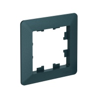 ATLASDESIGN AIR 1-постовая РАМКА, ИЗУМРУД/дымчатый черный Systeme Electric ATN220801