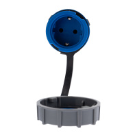 Розетка кабельная переносная влагозащищенная 16А, 2Р+РЕ, IP68 REXANT 111-121