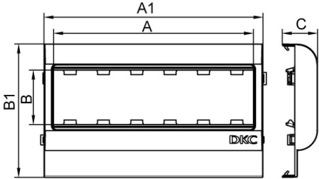 Угол внутренний 22x10 AIM In-liner DKC 00386