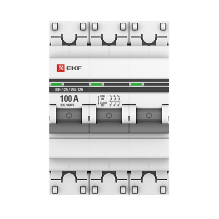 Выключатель нагрузки ВН-125 3P 100А PROxima