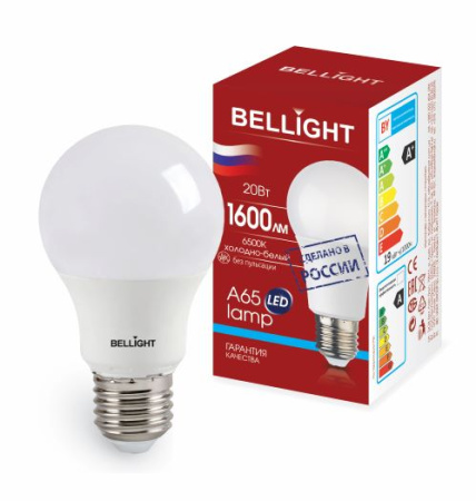 Лампа светодиодная LED 20Вт Е27 220 6500К 1600Лм BELLIGHT 88297799