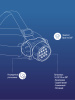 Фонарь налобный , 14 LED, 3 батарейки ААА, 130Lm, Космос KOC-H14-LED