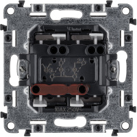 Valena LIFE Выключатель двухклавишный 10АХ 250В с подсветкой С лицевой панелью Белый Legrand/Daccord 752428