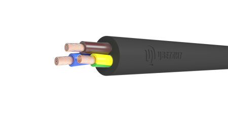 Провод ПВС 2х1,5+1х1,5 черный Цветлит КЗ 00-00135321