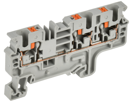 Колодка клеммная CP-MC 3 вывода 4мм2 серая IEK YCT22-00-3-K03-004